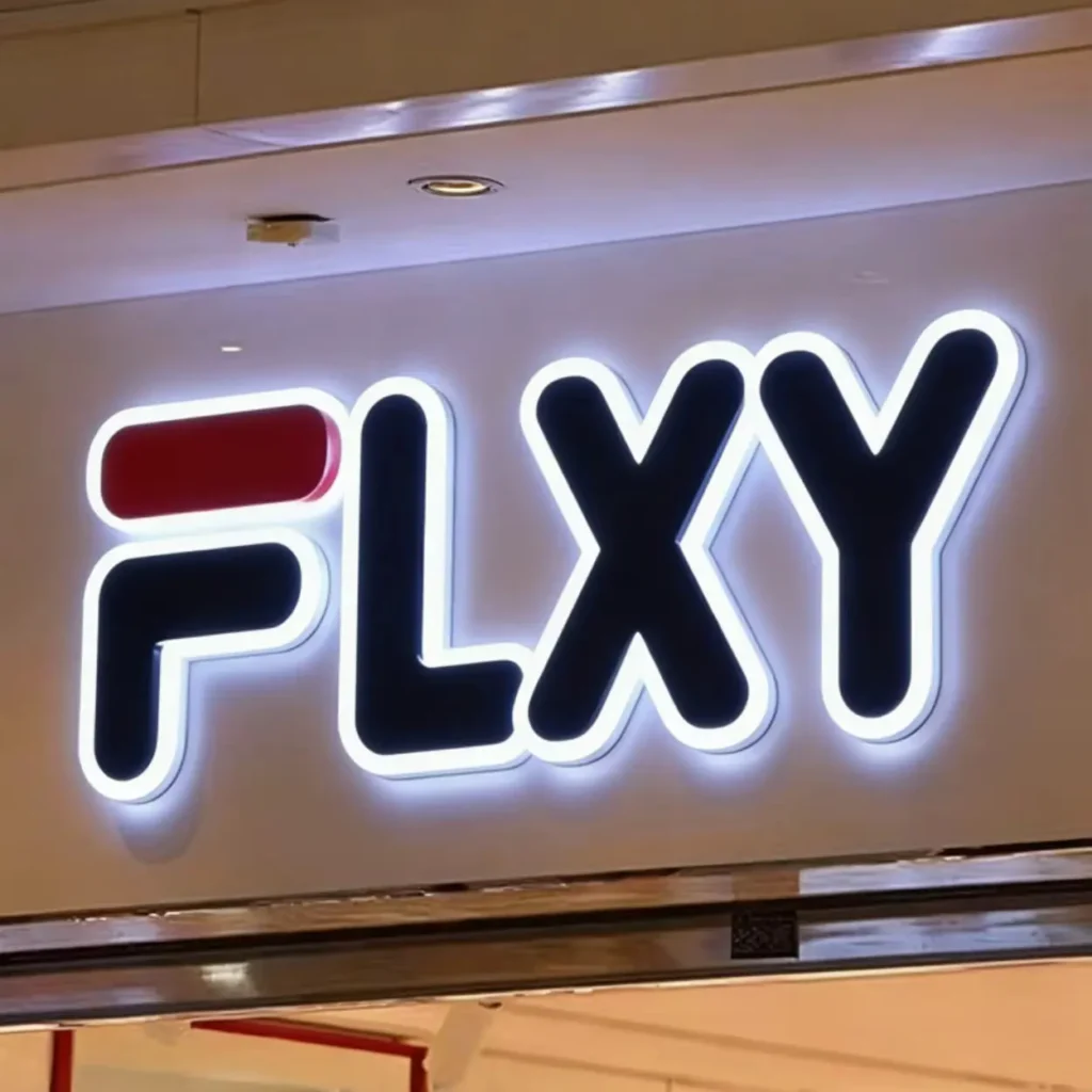 FLXY illuminated shop sign